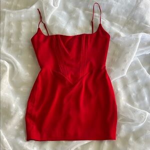 House of CB Striking Red Mini Dress